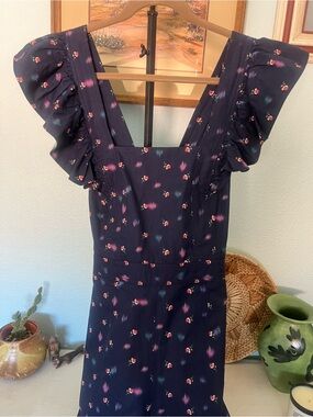 Rebecca Taylor Farren Floral Ruffle Jumpsuit Size 4 NWT